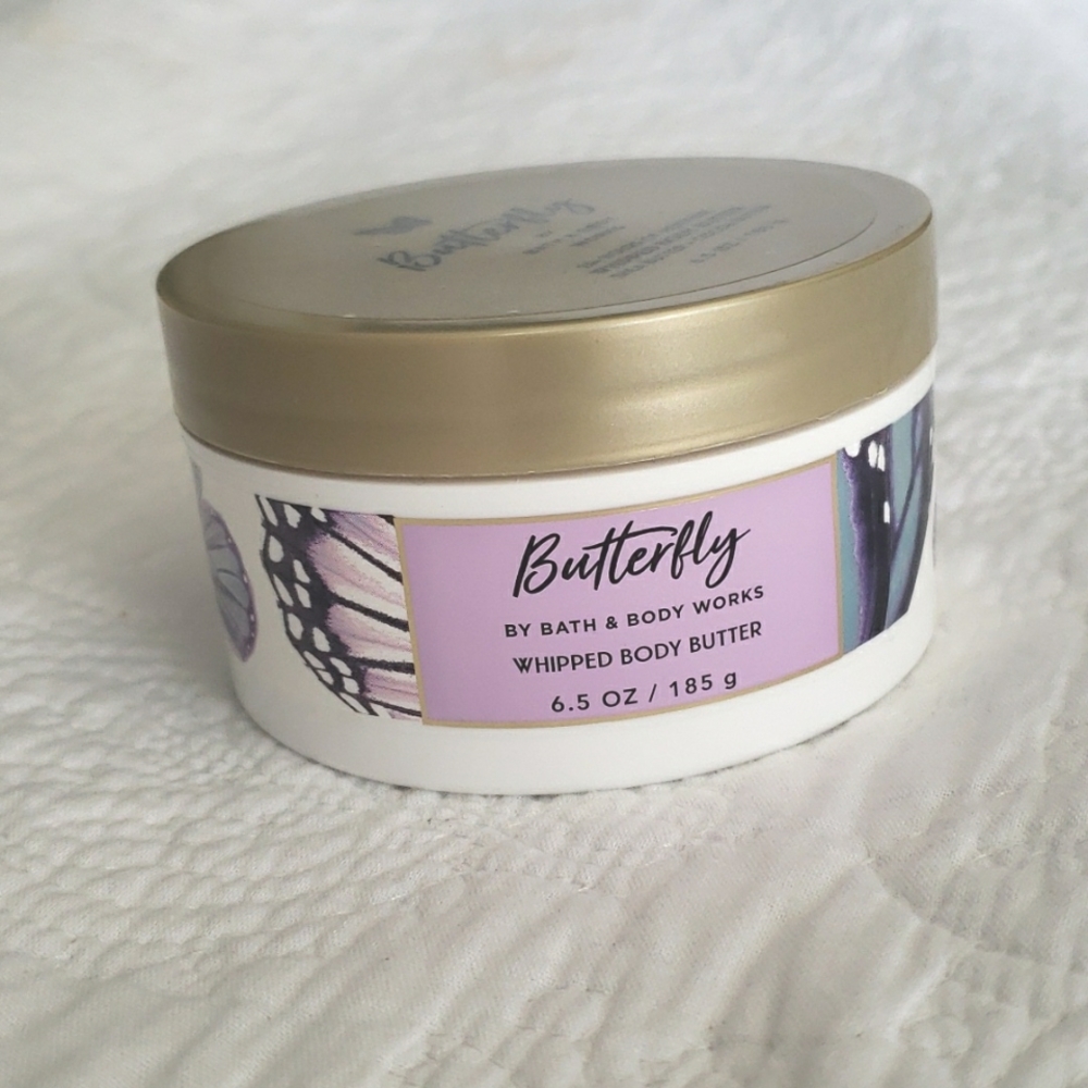Bath & body works butterfly whipped body butter raspberry